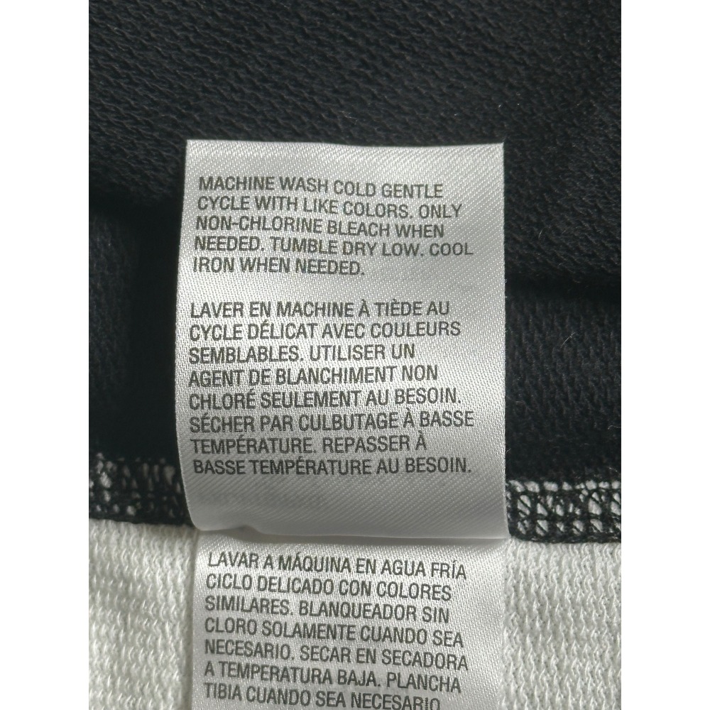 Karen Scott Sport Womens Petite XL Striped Zip Front Jacket Black White - Picture 10 of 11